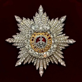 Звезда ордена «Святой Екатерины»  (муляж, с кристаллами Swarovski)